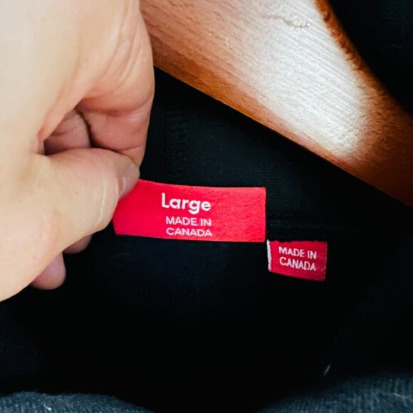 Supreme Perforated Leather Hooded Sweatshirt Black FW18 (FW18SW30) Men Size L - Picture 5 of 6